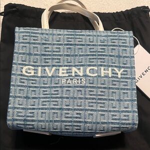 Givenchy Blue Patterned Tote Bag